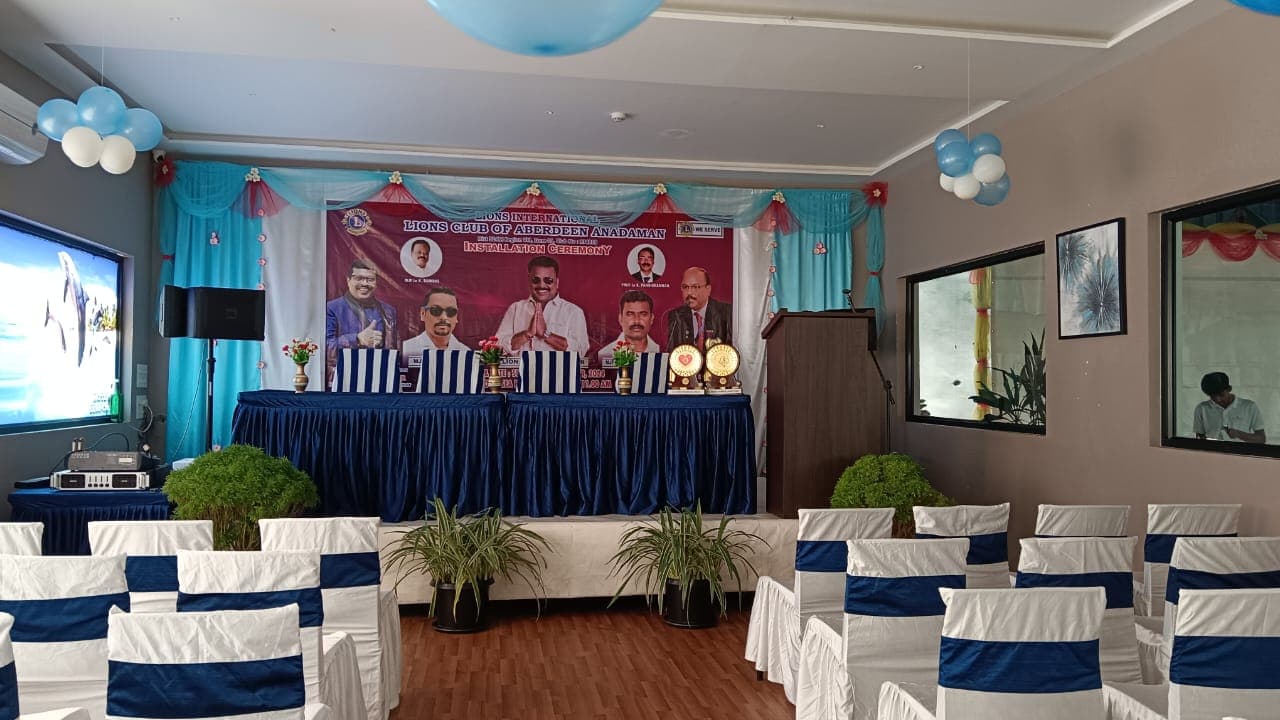 Buffet Setup with Decorations