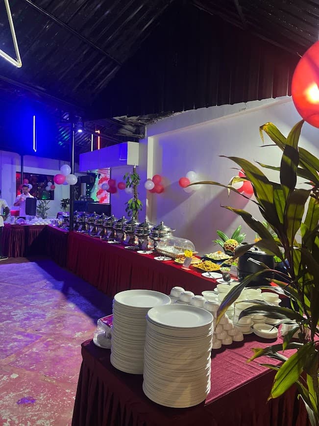 Events — Buffet with Dramatic Lighting